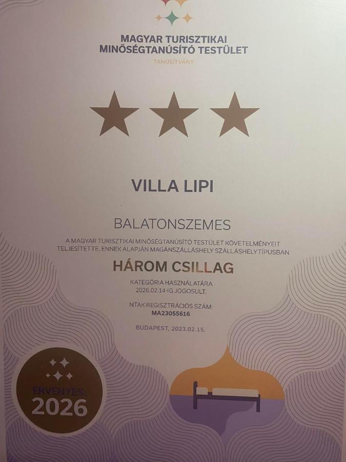 Villa Lipi - Home Away From Home Balatonszárszó Eksteriør bilde